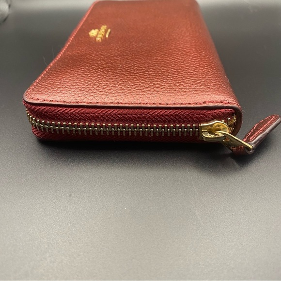 Coach Pebble Leather Accordion Zip around Wallet - Picture 4 of 9